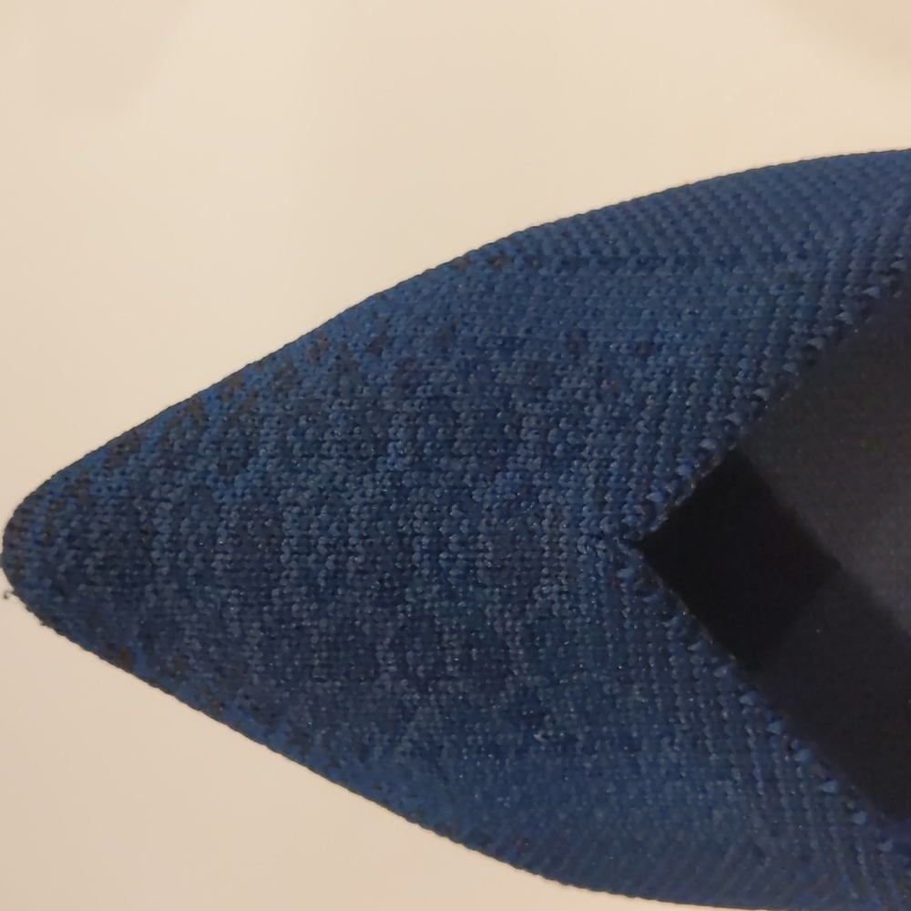 Rothy's Pointed Toe Blue Snakeskin 8.5